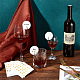 Etichette per bicchieri da vino in carta bianca olycraft CDIS-OC0001-07D-5