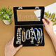 OLYCRAFT Velvet Jewelry Boxes Tray Display Cases with Transparent Lid Jewelry Organizers with MDF Wood and Iron Locks for Rings Studs Earrings Necklace Bracelet - 6x8x2