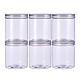 Benecreat 6 Packung 700 ml leere durchsichtige Plastikschleimlagerung begünstigt Gläser Weithals-Plastikbehälter für die Anzeige CON-BC0004-55-1