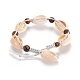 Nylon cordon tressé bracelets de perles BJEW-JB04102-3