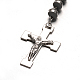 304 Stainless Steel Rosary Bead Necklaces NJEW-L414-31-2