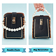 Pandahall elite 6pcs 6 estensori per cinturino della borsa a catena con perline in resina imitazione perla FIND-PH0009-60-3