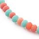 Ensembles de bracelets de perles extensibles en verre et laiton BJEW-JB06149-7