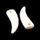不透明なアクリルビーズ  象牙の形状  ホワイト  30.5x9x4.5mm  穴：2.5mm  700個/ 500g OACR-I006-02-4