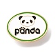 Spille smaltate panda dei cartoni animati JEWB-G033-01C-1