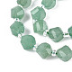 Естественный зеленый авантюрин бисер нитей G-T144-24A-01-3