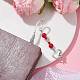 Закладки-подвески в форме сердца из сплава ко Дню святого Валентина AJEW-JK00270-03-2