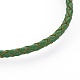 Braided Leather Cord Bracelet Making MAK-L018-04E-2