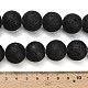 Runde Perlenstränge aus natürlichem Lavastein&nbsp;G-M169-20mm-03-6