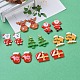 Christmas Theme Resin Cabochons CRES-X0010-16-1