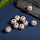 Perle di legno rotonde naturali WOOD-S656-LF-5