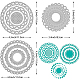 Benecreat 3 stili fustelle per il taglio del telaio degli elementi circolari DIY-WH0309-865-2