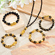 Anattasoul 5 pièces 5 style om mani padme hum mala bracelets de perles et colliers bouddhistes SJEW-AN0001-44-5