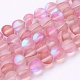 Chapelets de perles en pierre de lune synthétique G-K280-02-8mm-02-1