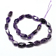 Faceted Nuggets Natural Amethyst Bead Strands G-L425-21-2