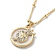 Lions Brass Micro Pave Cubic Zirconia Pendant Necklaces for Women NJEW-A015-06KCG-1