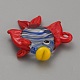 Миниатюрная фигурка плавающей рыбы из дутого стекла GLAA-WH0048-01E-2