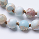 Colliers de perles en jaspe de régalite naturelle / jaspe impérial / sédiment marin NJEW-P202-36-A04-2