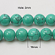 Kunsttürkisfarbenen Perlen Stränge TURQ-H038-16mm-XXS11-2