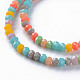 Opache perle di vetro fili GLAA-T006-09-B01-3