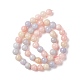 Brins de perles de morganite imitation jade naturel G-I334-04B-2
