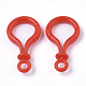 Opaque Solid Color Bulb Shaped Plastic Push Gate Snap Keychain Clasp Findings KY-T021-01I-2