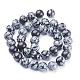 Chapelets de perles de flocon de neige en obsidienne naturelle GSR10mmC009-3