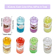 CHGCRAFT 48Pcs 8 Colors Luminous Drift Bottle Charms Conch Inside Cup Bottle Charms Mini Bottle Charm Pendants for DIY Keychain Earring Necklace Jewelry Crafts KY-CA0001-41-2