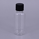 30 ml Plastikglas mit schwarzer Schraubkappe AJEW-TAC0020-10B-1