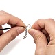 Gewachsene Schnur Halskettenherstellung mit  Zubehör aus Eisen NJEW-R229-2.0mm-5