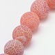 Chapelets de perles en agate naturelle craquelée G-G055-4mm-11-1