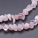 Cuarzo natural rosa de collares de varias vueltas NJEW-G913-06-2
