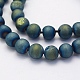 Electroplate Natural Druzy Agate Beads Strands X-G-G708-10mm-10-3