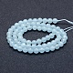 Chapelets de perles en aigue-marine naturelle G-P342-10-6mm-A++-2
