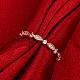 Romantic Korean Style Brass Cubic Zirconia Finger Rings for Valentine's Day RJEW-BB00556-02-4
