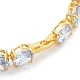 Браслеты-цепочки из латуни с микропаве и кубическим цирконием BJEW-P341-06B-G-3