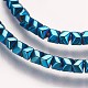 Electroplated Non-magnetic Synthetic Hematite Beads Strands G-P379-D-3