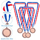 4Pcs Alloy Blank Medal AJEW-FG0002-70R-4