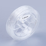 Круглая японская эластичная хрустальная нить, эластичная нить для бисера, для изготовления эластичного браслета, прозрачные, 1 мм, около 10.93 ярда (10 м) / рулон