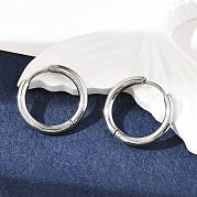 Серьги-кольца из нержавеющей стали 304 EJEW-P177-P-16