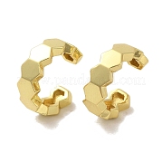 Серьги-клипсы из латуни с гальваническим покрытием EJEW-R162-27G