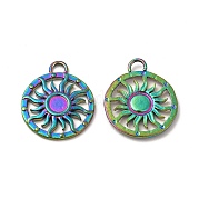 Ion Plating(IP) 304 Stainless Steel Pendant Cabochon Settings STAS-A070-16MC