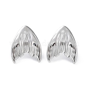 Серьги-гвоздики из нержавеющей стали 304 EJEW-H115-27P