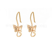 Brass Earring Hooks KK-S356-658G-NF