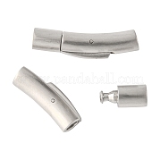 Застежки для ожерелий из матовой нержавеющей стали 304 STAS-I013-4mm-A