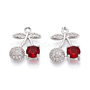Латунные микро проложить кубического циркония подвески KK-T074-71P-02