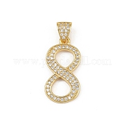 Латунные микро проложить кубического циркония подвески KK-S528-06G