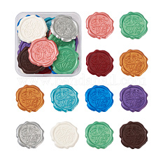 20Pcs 10 Colors Adhesive Wax Seal Stickers DIY-TA0003-45
