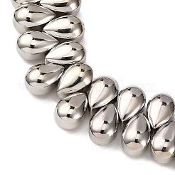 Стеклянные бусины с гальваническим покрытием  EGLA-H109-08E