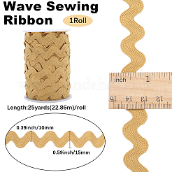 Лента из полиэстерового волнистого кружева&nbsp;OCOR-GF0004-36A-06